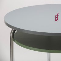 Funkcionalismus Runder Tisch mit Platte in ST34, funktionalismus