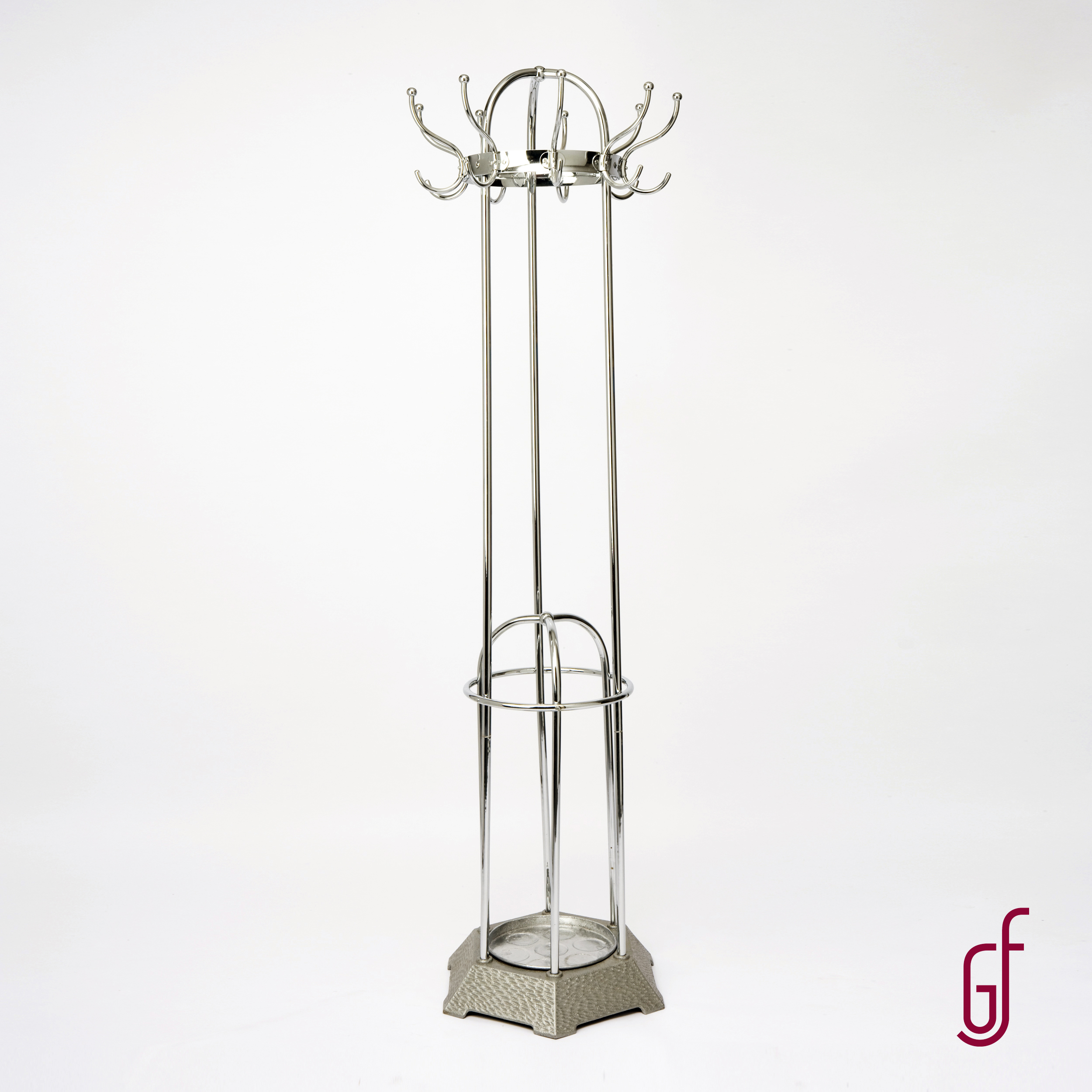 Funkcionalismus Standing hanger with cast iron plinth, functionalism