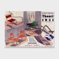 Funkcionalismus Ocelový nábytek THONET 1931, funkcionalismus