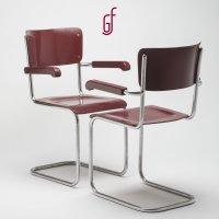 Funkcionalismus Chairs with armrests, functionalism
