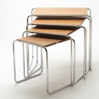 Funkcionalismus Hnízdové stolky Tn 15 - 18, funkcionalismus